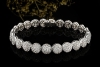 Armband Rundelemente mit Diamanten Goldschmiedearbeit in 750er Weißgold 