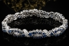 Saphir Armband Klassische Goldschmiedearbeit mit Diamanten Weißgold 750 
