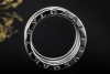 BVLGARI B.zero1 Ring 4-Band Modell Massiv in 750er Weißgold Größe 53 
