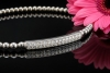 Stretch Armband Kugelarmband flexibel mit Diamanten in 750er Weißgold 