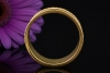 Antiker Trauerring Mary Christmas 1818 Ring Schwarz Gold in Gelbgold 750 