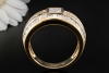 Wempe Ring Architektonisches Design mit Carré Diamanten in Gelbgold 750 