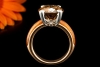 Victor Mayer Ring Cocktailring Rauchquarz und Diamanten in Gelbgold 750 