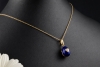 Fabergé Anhänger Gold Ei-Medaillon Herz Versteck Diamanten Emaille Blau 