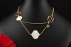 Zoccai 1839 Venice Collier mit geflochtenem Perlmutt in 750er Roségold 