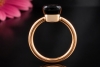 Pomellato Nudo Ring Classic Brauner Rauchquarz in Rosegold 750 Größe 66 