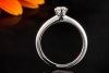 Tiffany & Co Solitär Ring Setting mit Diamant Brillant 0,34 Ct in Platin 