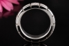 A. Odenwald Ring mit Diamanten Geometrisches Mosaik-Design Weißgold 750 