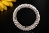 Exklusiver Memoire Ring Diamanten rundum 950er Platin Goldschmiedearbeit 
