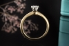 Tiffany & Co Solitär Ring Setting mit Diamant 0,39 Ct in Gelbgold Platin 