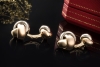 Cartier Manschettenknöpfe Trinity de Cartier Massiv 750er Gold Tricolor 