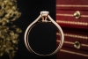 Cartier Solitär Ring 1895 mit Diamant 0,24 Carat Verlobungsring Roségold 
