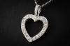 Tiffany & Co. Herz Anhänger mit Diamanten Vintage Modell in 950er Platin 