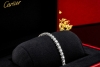 Cartier Tennisarmband mit 48 Diamanten 18 cm in 950er Platin Full Set 