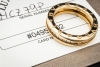 BVLGARI B.zero1 1-Band Memoire Ring Diamanten Gelbgold 750 Größe 53 OVP 