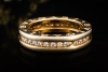 BVLGARI B.zero1 1-Band Memoire Ring Diamanten Gelbgold 750 Größe 51 OVP 
