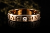 BVLGARI B.zero1 Ring Essential Band Solitär Diamant in Roségold 750 OVP 