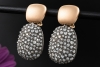 Hollfelder Punk-Couture Ohrringe Ohrhänger Graue Diamanten in 750er Gold 