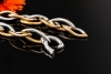 Clioro Armband Italienische Bicolor Handarbeit Weißgold und Roségold 750 