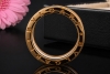 BVLGARI B.zero1 2-Band Ring Weiße Keramik 750er Roségold Größe 60 OVP 