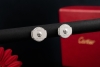 Cartier 1895 Solitär Ohrstecker Diamant je 0,25 Carat Weißgold Full Set 