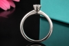 Tiffany & Co Solitär Ring Setting Diamant 0,34 Lupenrein Platin Full Set 