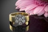 Ring mit Brillanten Feuriger Brillantring Bicolor 750er Gelbgold 