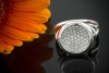 Georg Lauer Pforzheim Brillantring Rund Ring mit Brillanten 750er Weißgold 