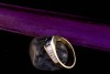 Hans Dieter Krieger Ring Saphir Kornblumenblau und Diamanten 750er Gold 