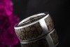 Leo Wittwer Ring Emaille Schlangenhaut Grau Braun in 750er Weißgold 61 