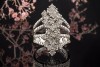 Moderner Ring 28 mm lang mit 2,5 Ct Diamanten Brillanten in Weißgold 585 