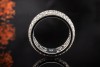 Bandring Memoire Ring mit 4 Reihen Diamanten 2,85 Carat in Weißgold 750 