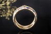 Wellendorff Ring Bordure mit Diamant Emaille Blau Rot 750er Gelbgold 60 