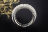 Ring mit 2,87 Carat Diamanten Goldschmiedearbeit Bandring Weißgold 750 