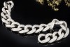 Armband mit 12,75 Ct Diamanten Panzerarmband massiv 139 Gr. Weißgold 750 