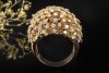 Cocktail Ring Exklusive Goldschmiedearbeit mit Diamanten in Roségold 750 