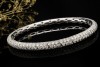 Flexibles Armband 10 Carat Diamanten Federnder Armreif in 750er Weißgold 