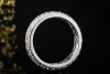Moderner Memoire Designer Ring mit Diamanten in 750er Weißgold Größe 54 