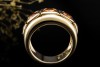 A. Odenwald Ring mit Orange Saphir massiv gefertigt in 750er Gelbgold 