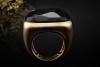 Pomellato Ring Victoria mit Jet Gagat Massiv in Roségold 750 Handarbeit 