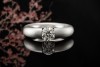 Niessing Spannring Solitär Ring Rund Diamant Brillant 1,09 Ct Platin 999 