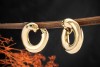 Cartier Ohrringe Panthere Hoop Smaragd Ohrstecker mit Clip Gold 750 OVP 