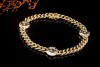 Chopard Happy Diamonds Armband Kreise mit Diamanten Massiv Gelbgold 750 