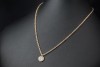 Pomellato Sabbia Collier Halskette Diamant Anhänger Rund in Roségold 750 