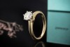 Tiffany & Co Solitär Ring Setting mit Diamant 0,79 Ct in Gelbgold Platin 