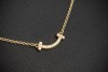 Tiffany & Co. T Smile Kette in 750er Gelbgold Collier mit Diamanten OVP 