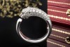 Panthère de Cartier Ring mit 72 Diamanten Smaragd Onyx Weißgold Full Set 