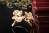 Cartier Ring Caresse d'Orchidées Blume mit Diamanten in 750er Roségold 