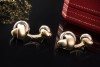 Cartier Manschettenknöpfe Trinity de Cartier Massiv 750er Gold Tricolor 