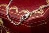 Cartier Love Armband an einer Kette Ringe Armkette in 750er Weißgold OVP 
